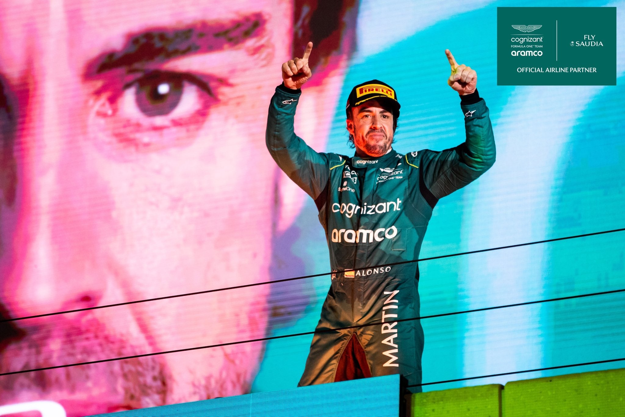 FERNANDO ALONSO POWERS TO 100TH F1 PODIUM WITH STELLAR DRIVE IN SAUDI ARABIAN GRAND PRIX