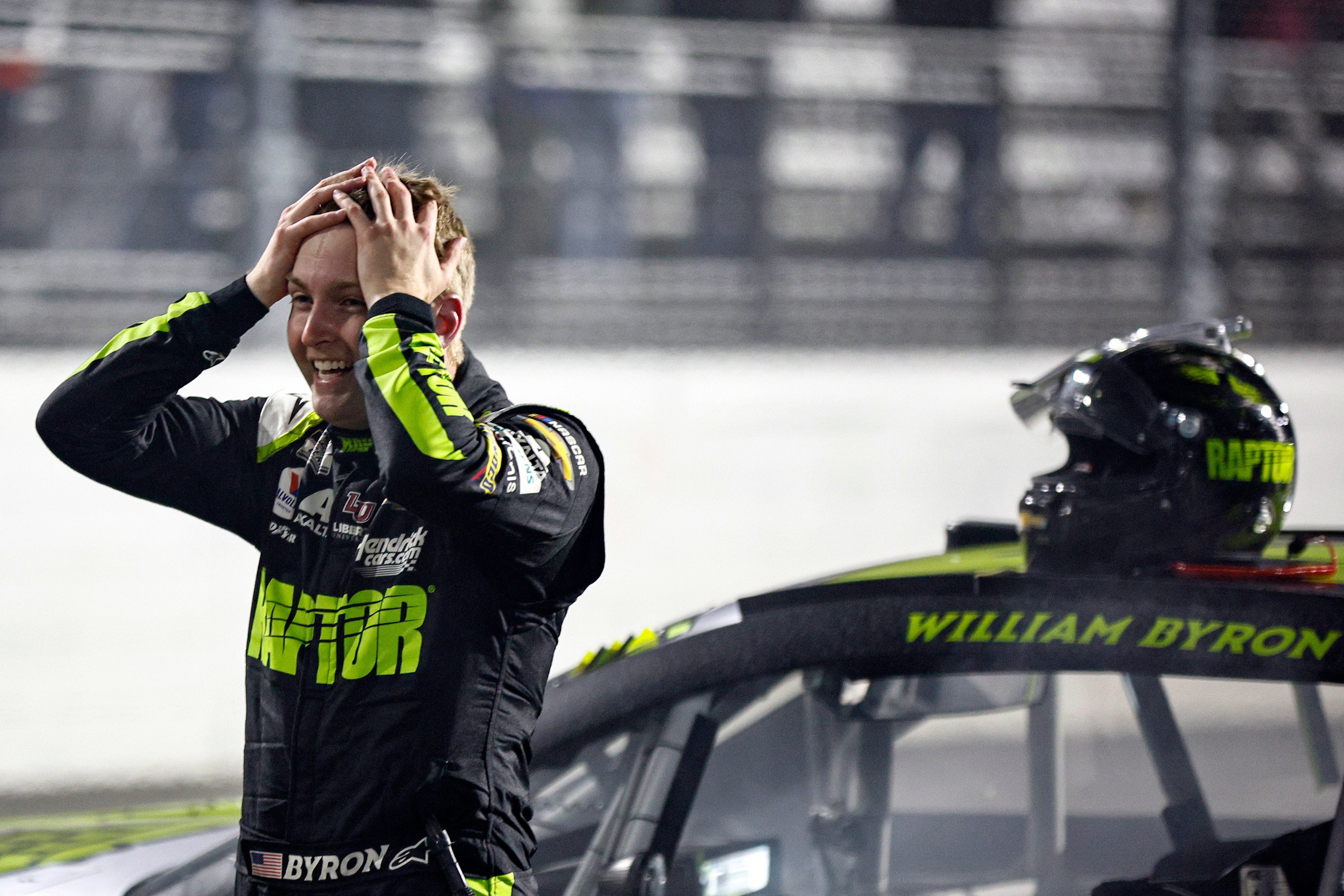 WILLIAM BYRON WINS BLUE-EMU 400 NASCAR CUP RACE IN MARTINSVILLE, VIRGINIA