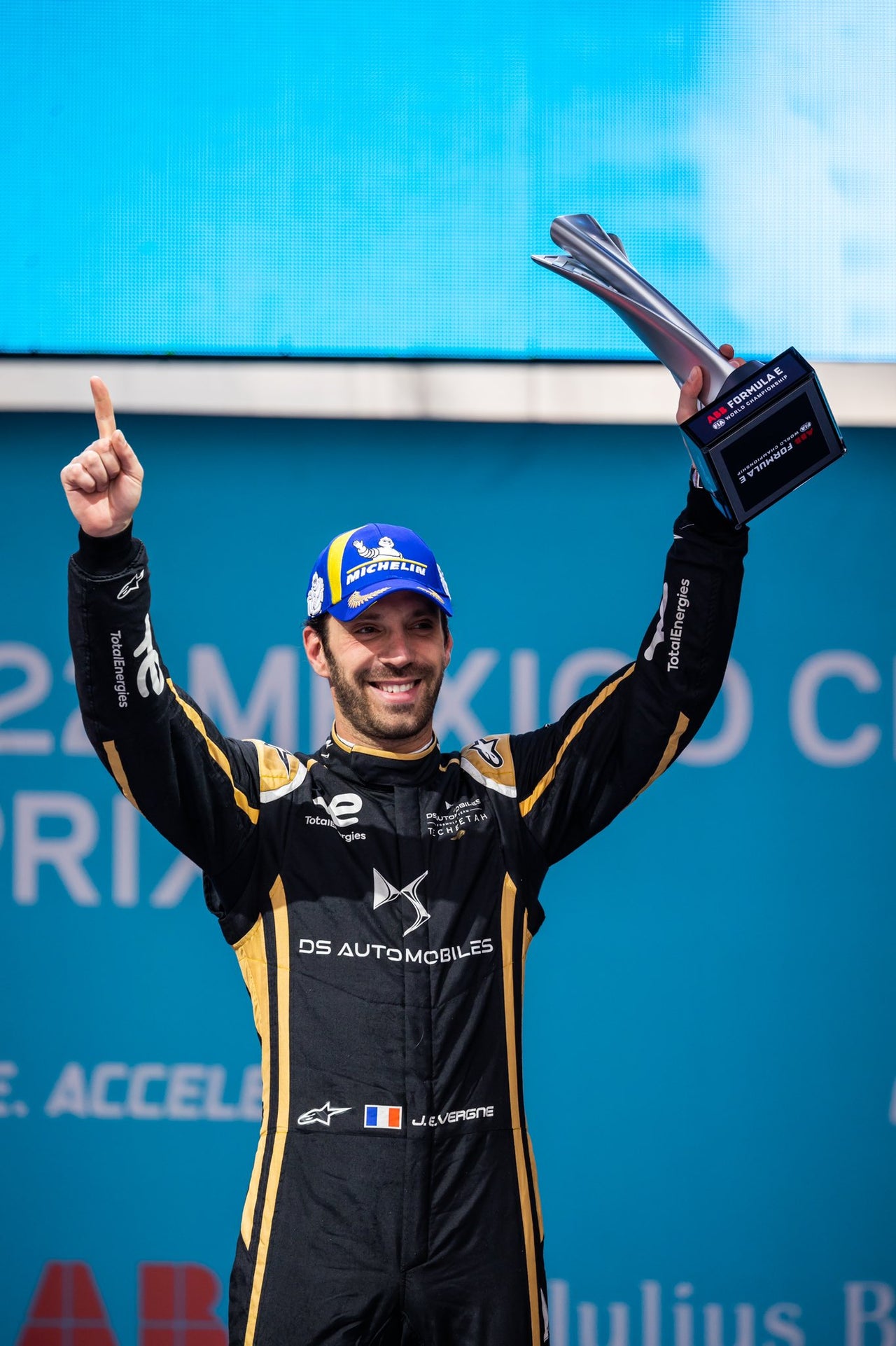 JEAN-ERIC VERGNE IN THE MIX FOR ABB FIA FORMULA E MEXICO EPRIX VICTORY IN MEXICO CITY