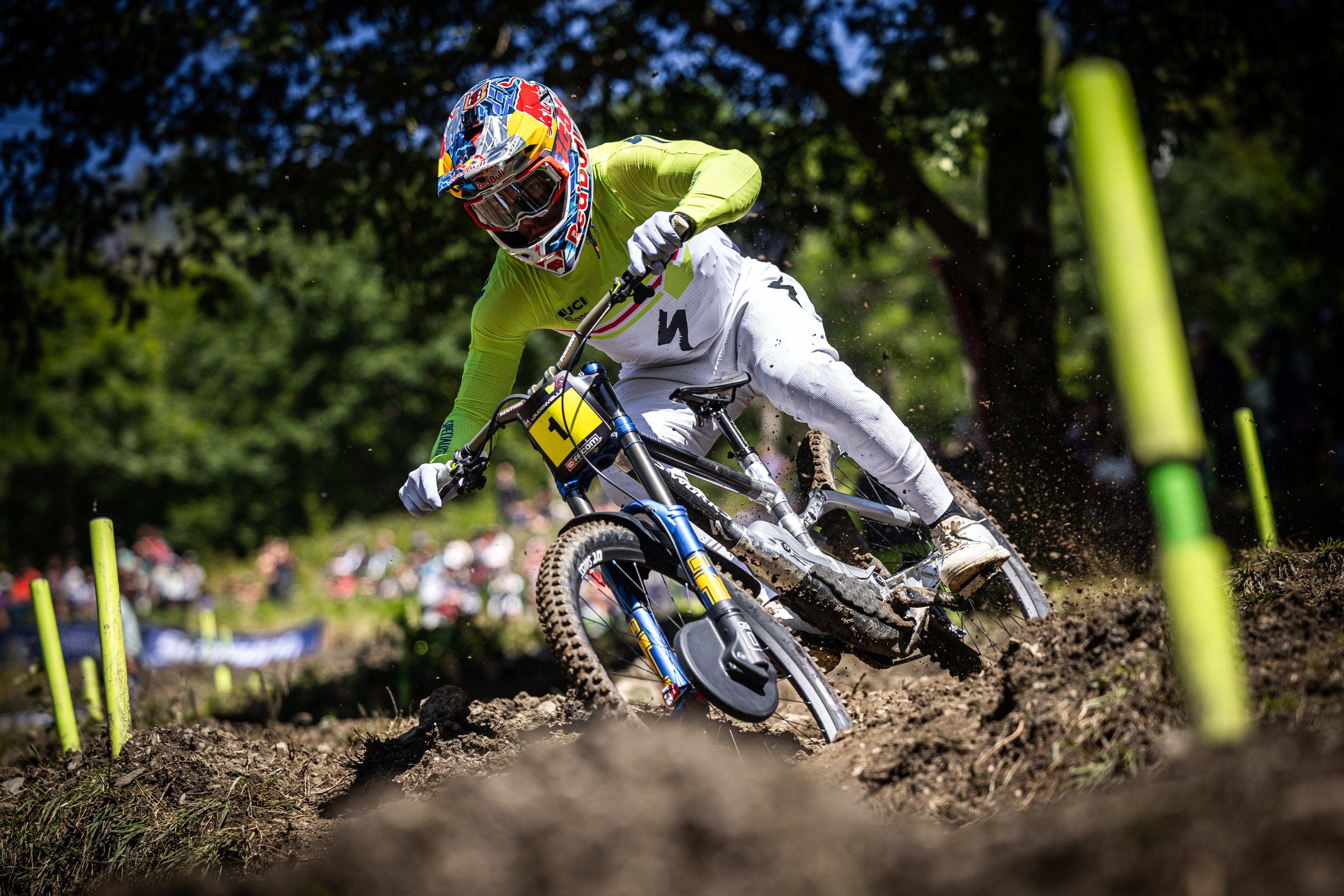 LOIC BRUNI CROWNED UCI DOWNHILL WORLD CUP CHAMPION OVERALL Alpinestars