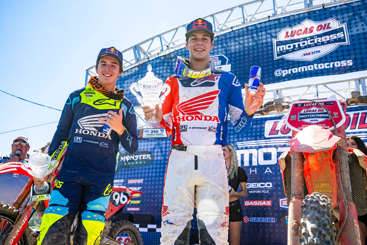 JETT AND HUNTER LAWRENCE SHARE AMA 250 PRO MOTOCROSS WINS AFTER EPIC ...