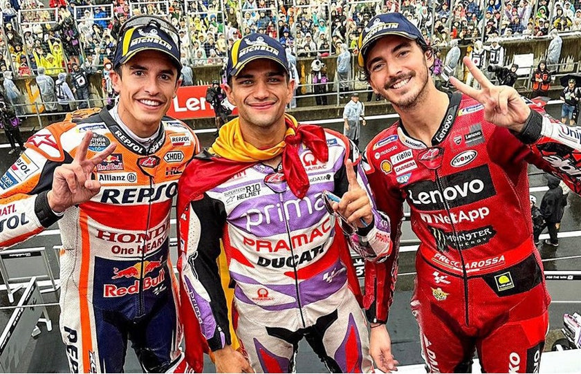 ALPINESTARS PODIUM LOCK-OUT AS JORGE MARTIN DOMINATES RAIN-AFFECTED MOTOGP RACE AT MOTEGI, JAPAN