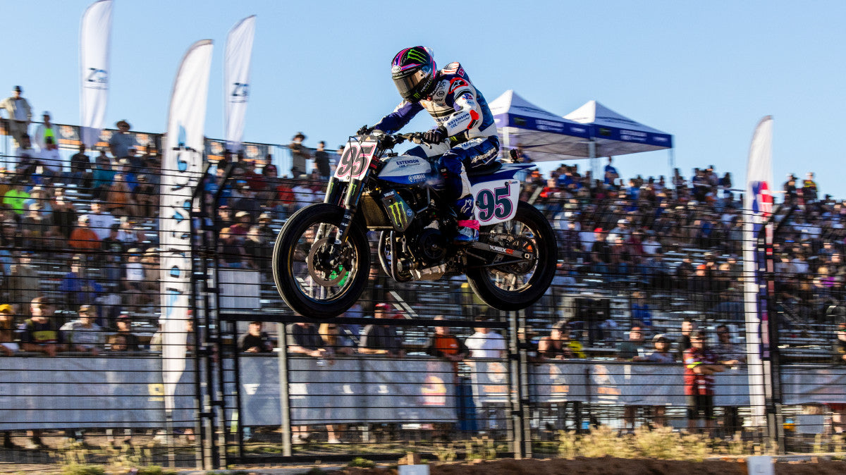 HIGH-FLYING JD BEACH TASTES PROGRESSIVE AMERICAN FLAT TRACK SUPERTWINS SUCCESS AT ARIZONA SUPER TT