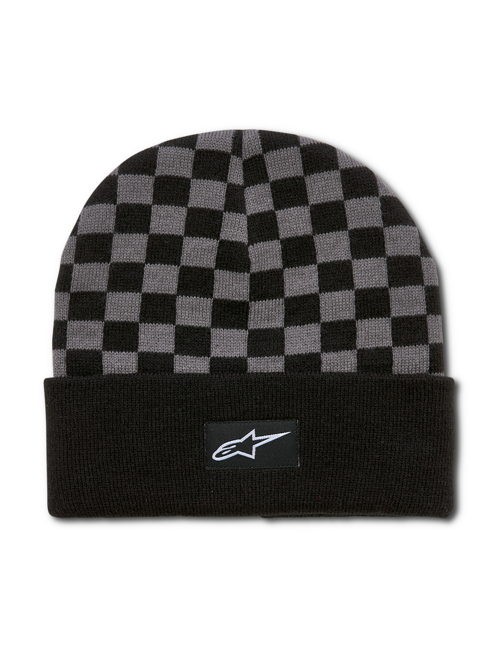 Checkered Cuff Beanie