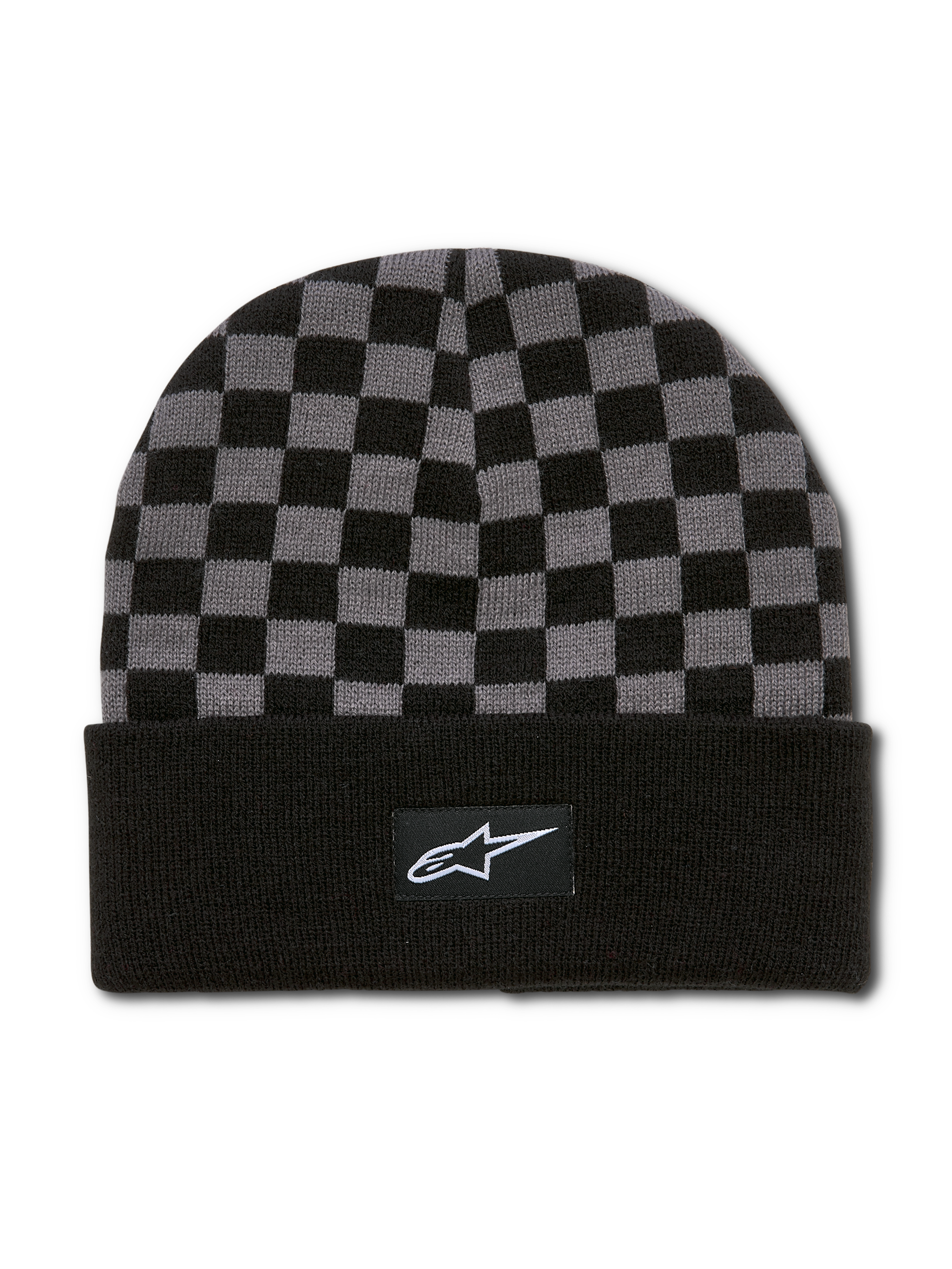 Checkered Cuff Beanie