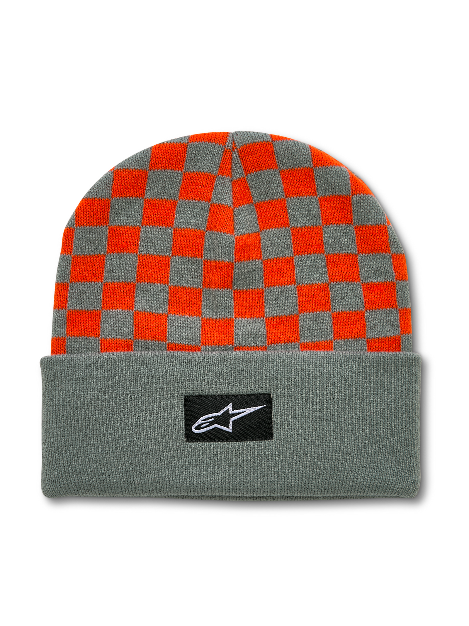 Checkered Cuff Beanie