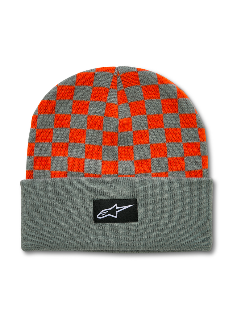 Checkered Cuff Beanie