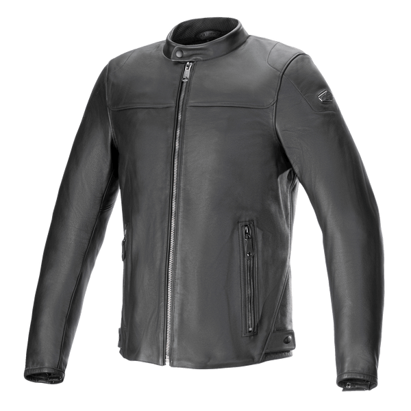 Alpinestars 2024 black biker jacket with armour