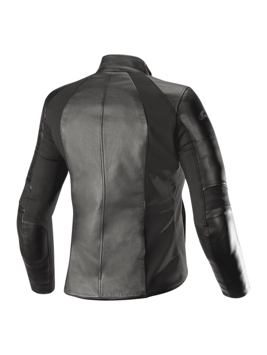 Women Stella Vika V2 Leather Jacket - BLACK URBAN Leather Jackets ...