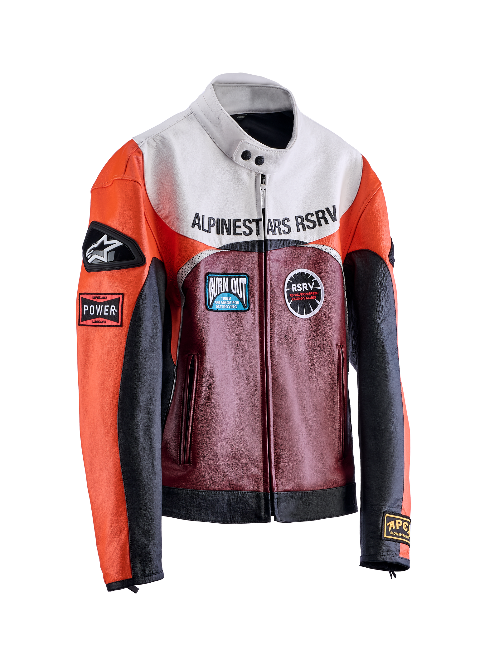 RSRV RACE CRAFT LEATHER JACKET